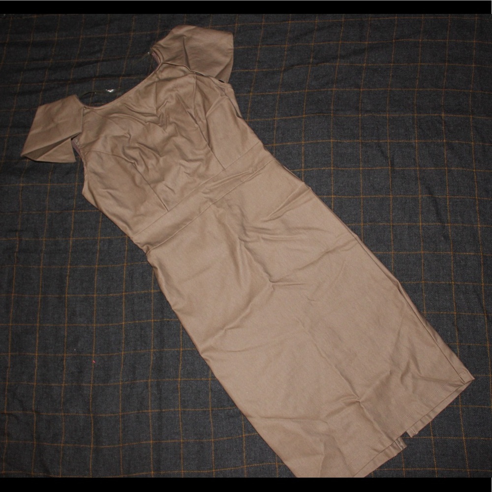 Windsor Tan Pleather Dress